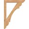Ekena Millwork Olympic Slat Smooth Bracket w/ Offset Brace, Western Red Cedar, 5 1/2"W x 32"D x 44"H BKT0604X32X44OLY06SWR - alternate 3
